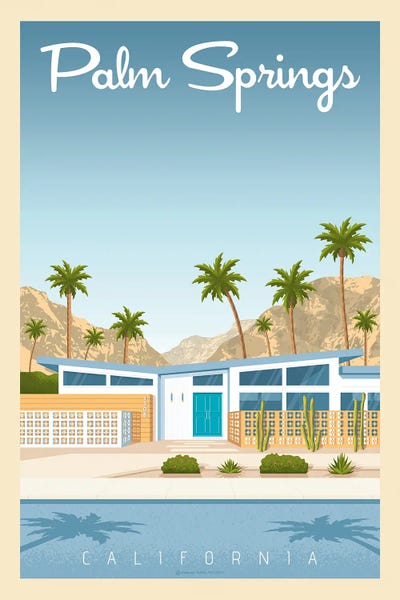 Palm Springs California Travel Poster